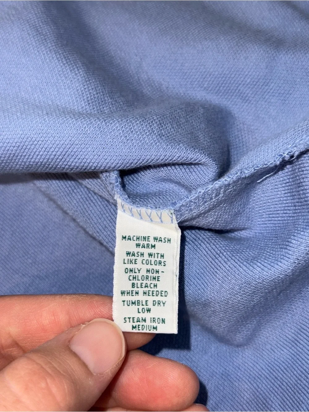 Ralph Lauren Light Blue Polo with Gold Crest Embroidery